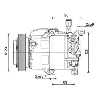 Kompresor, klimatizace MAHLE ACP 1459 000P