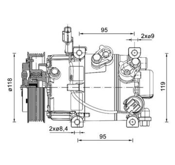 Kompresor, klimatizace MAHLE ACP 1463 000P