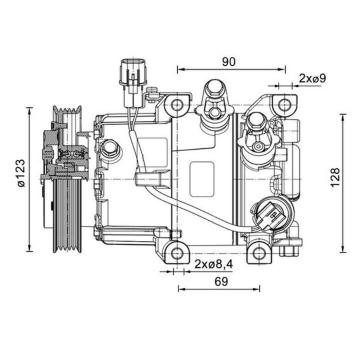 Kompresor, klimatizace MAHLE ACP 1465 000P