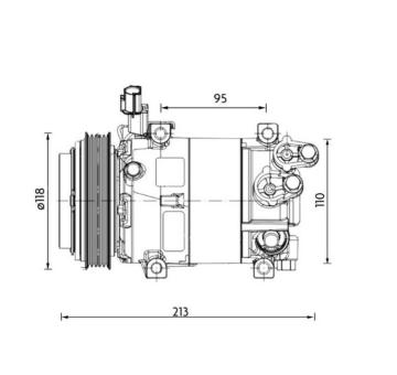 Kompresor, klimatizace MAHLE ACP 1468 000P