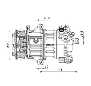 Kompresor, klimatizace MAHLE ACP 1491 000P