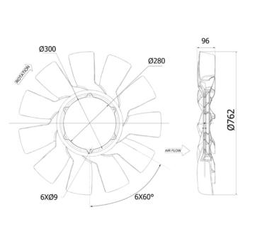Odvetravani, chlazeni motoru MAHLE CFW 86 000P