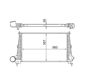 chladič turba MAHLE ORIGINAL CI 300 000S