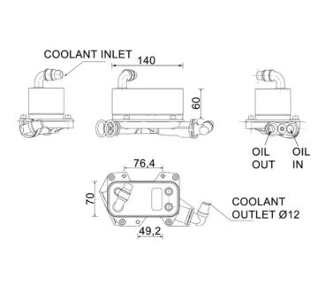 Chladič oleja automatickej prevodovky MAHLE CLC 132 000P
