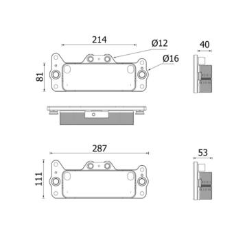 Chladič oleje, automatická převodovka MAHLE CLC 222 000P