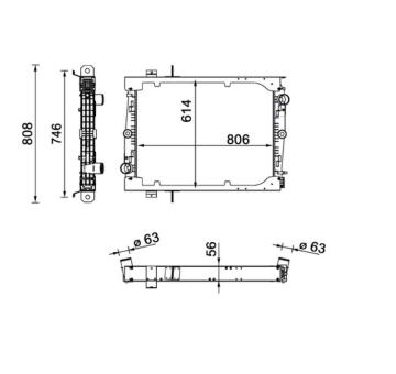 Chladič, chlazení motoru MAHLE CR 1549 000S