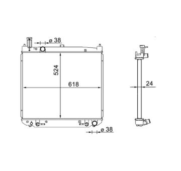 Chladič, chlazení motoru MAHLE CR 1577 000S