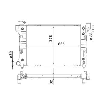 Chladič motora MAHLE CR 1579 000S