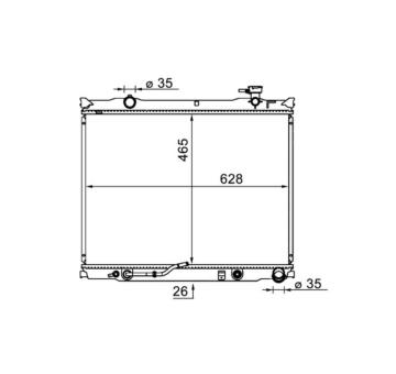 Chladič, chlazení motoru MAHLE CR 1581 000S