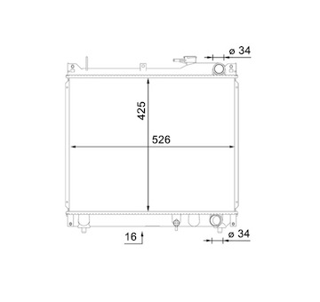 Chladič, chlazení motoru MAHLE CR 1659 000S