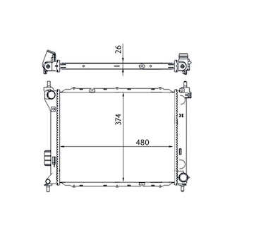 Chladič, chlazení motoru MAHLE CR 1695 000S