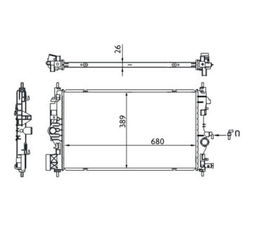 Chladič, chlazení motoru MAHLE CR 1697 000S