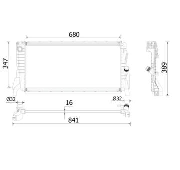 Chladič motora MAHLE CR 2317 000P