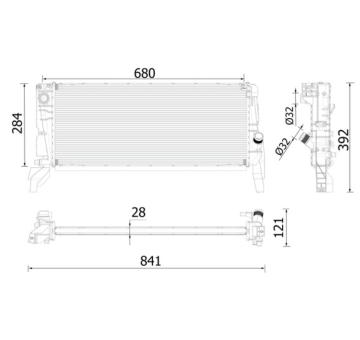 Chladič motora MAHLE CR 2319 000P