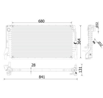 Chladič motora MAHLE CR 2321 000P