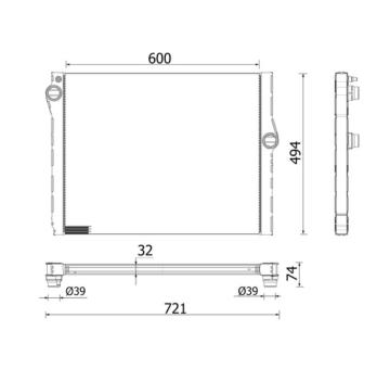 Chladič motora MAHLE CR 2333 000P