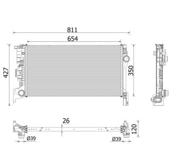 Chladič, chlazení motoru MAHLE CR 2335 000P