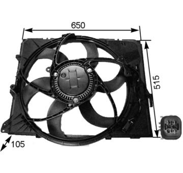 Větrák, chlazení motoru MAHLE CFF 264 000S