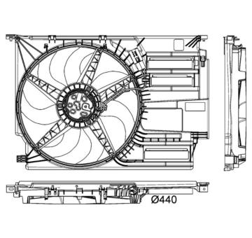 Větrák, chlazení motoru MAHLE CFF 403 000P