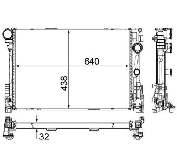 Chladič, chlazení motoru MAHLE CR 83 000P