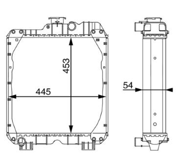 Chladič motora MAHLE CR 101 000S