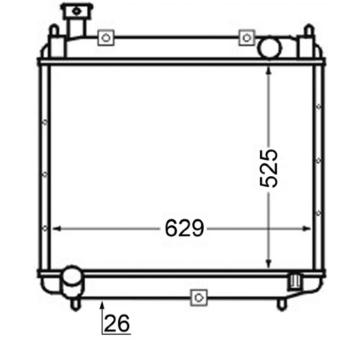 Chladič, chlazení motoru MAHLE CR 126 000S