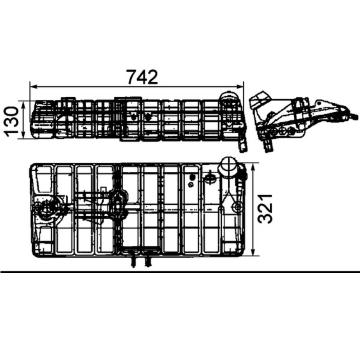Vyrovnávací nádoba, chladicí kapalina MAHLE CRT 48 000S
