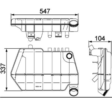 Vyrovnávací nádoba, chladicí kapalina MAHLE CRT 67 000S