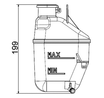 Vyrovnávací nádoba, chladicí kapalina MAHLE CRT 88 001S