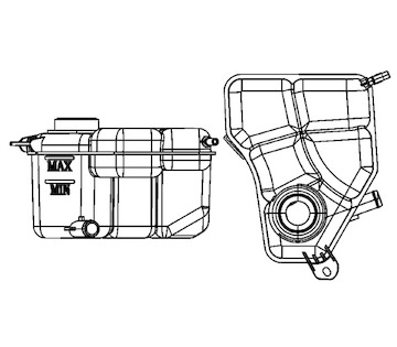 Vyrovnávací nádoba, chladicí kapalina MAHLE CRT 133 000S