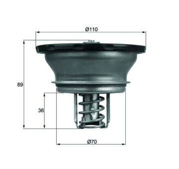 Termostat, chladivo MAHLE THD 3 82