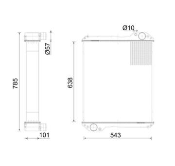 Chladič, chlazení motoru MAHLE CR 2559 000S
