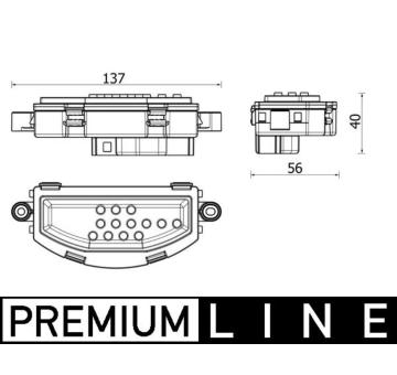 Regulace, vnitrni ventilace MAHLE ABR 158 000P