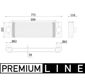 chladič turba MAHLE ORIGINAL CI 543 000P