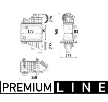 Chladič turba MAHLE CI 552 000P