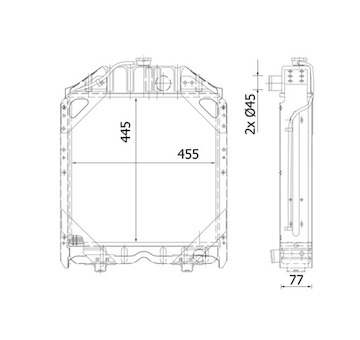 Chladič, chlazení motoru MAHLE CR 2280 000S