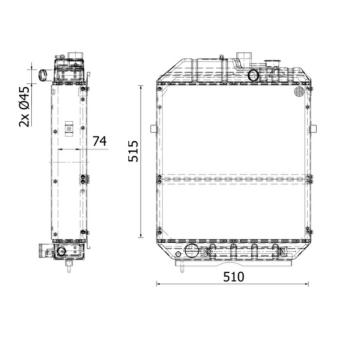 Chladič, chlazení motoru MAHLE CR 2282 000S