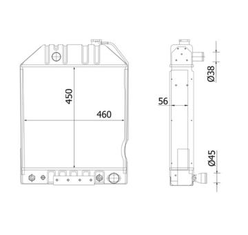 Chladič, chlazení motoru MAHLE CR 2283 000S