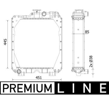 Chladič motora MAHLE CR 2288 000P