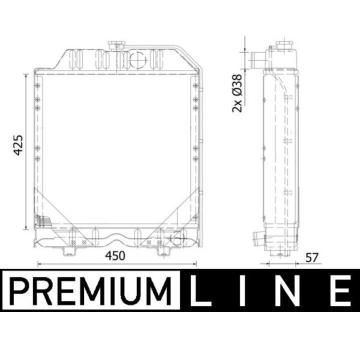 Chladič, chlazení motoru MAHLE CR 2291 000P
