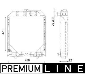 Chladič, chlazení motoru MAHLE CR 2294 000P