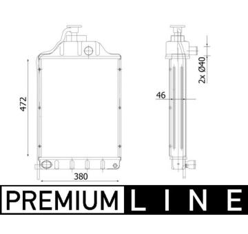 Chladič, chlazení motoru MAHLE CR 2303 000P