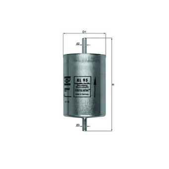 palivovy filtr MAHLE KL 95