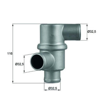 Termostat, chladivo MAHLE TH 37 80