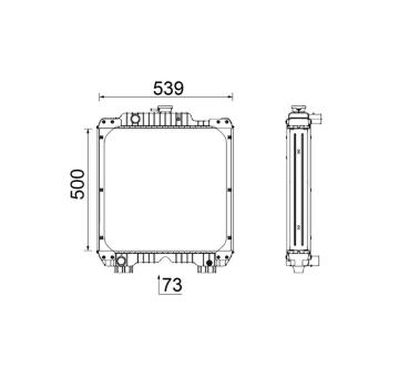 Chladič, chlazení motoru MAHLE CR 2289 000P