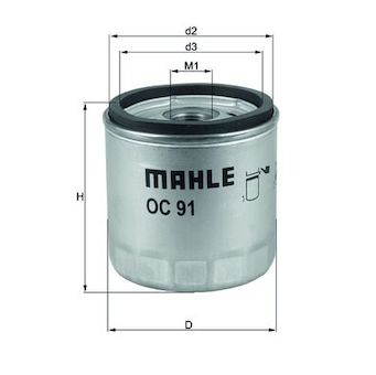 Olejový filtr MAHLE OC 91