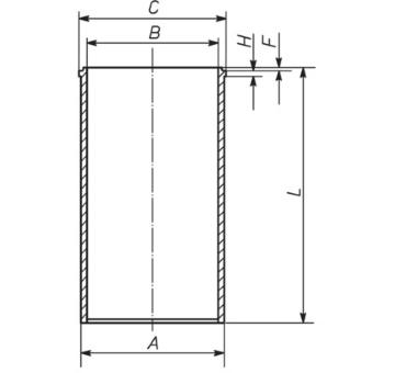 Válcové pouzdro MAHLE 021 WV 27 00