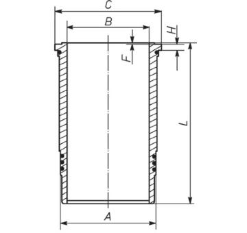 Válcové pouzdro MAHLE 037 LW 00107 001