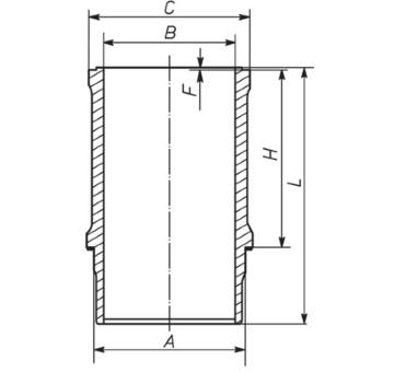 Válcové pouzdro MAHLE 233 WN 08 00