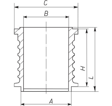 Válcové pouzdro MAHLE 004 WR 16 01